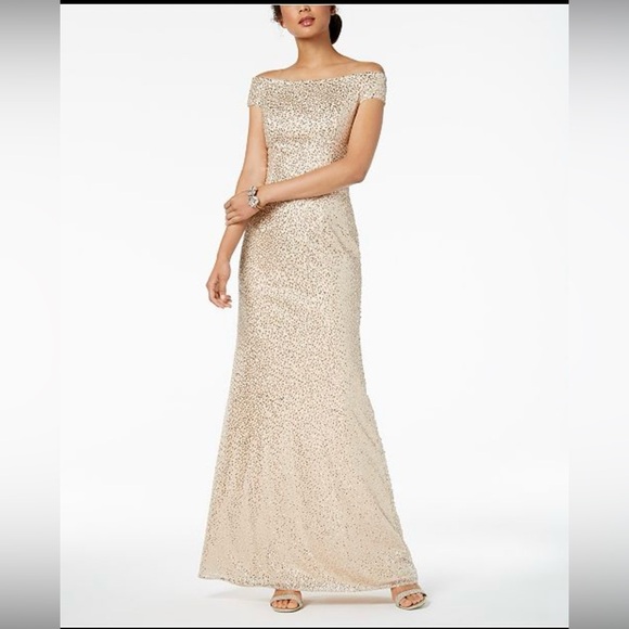 Adrianna Papell Sequin Gown - Picture 2 of 2